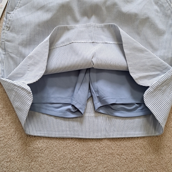 ❤️ S.C.& Co Pull On Skort Blue White Striped Stretch Skirt Women's Various Sizes - Picture 12 of 14